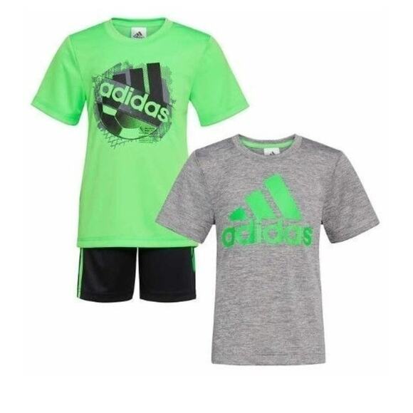 Adidas Shorts Adidas Shirt Adidas 3 Piece Set Kids Adidas 3 Piece Set Size 7